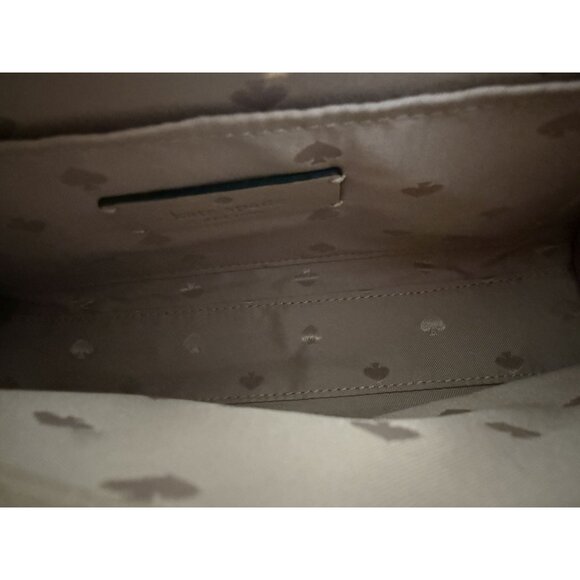 Kate Spade Carson Saffiano Leather Convertible Crossbody Warm Beige Black NWOT - Picture 12 of 16